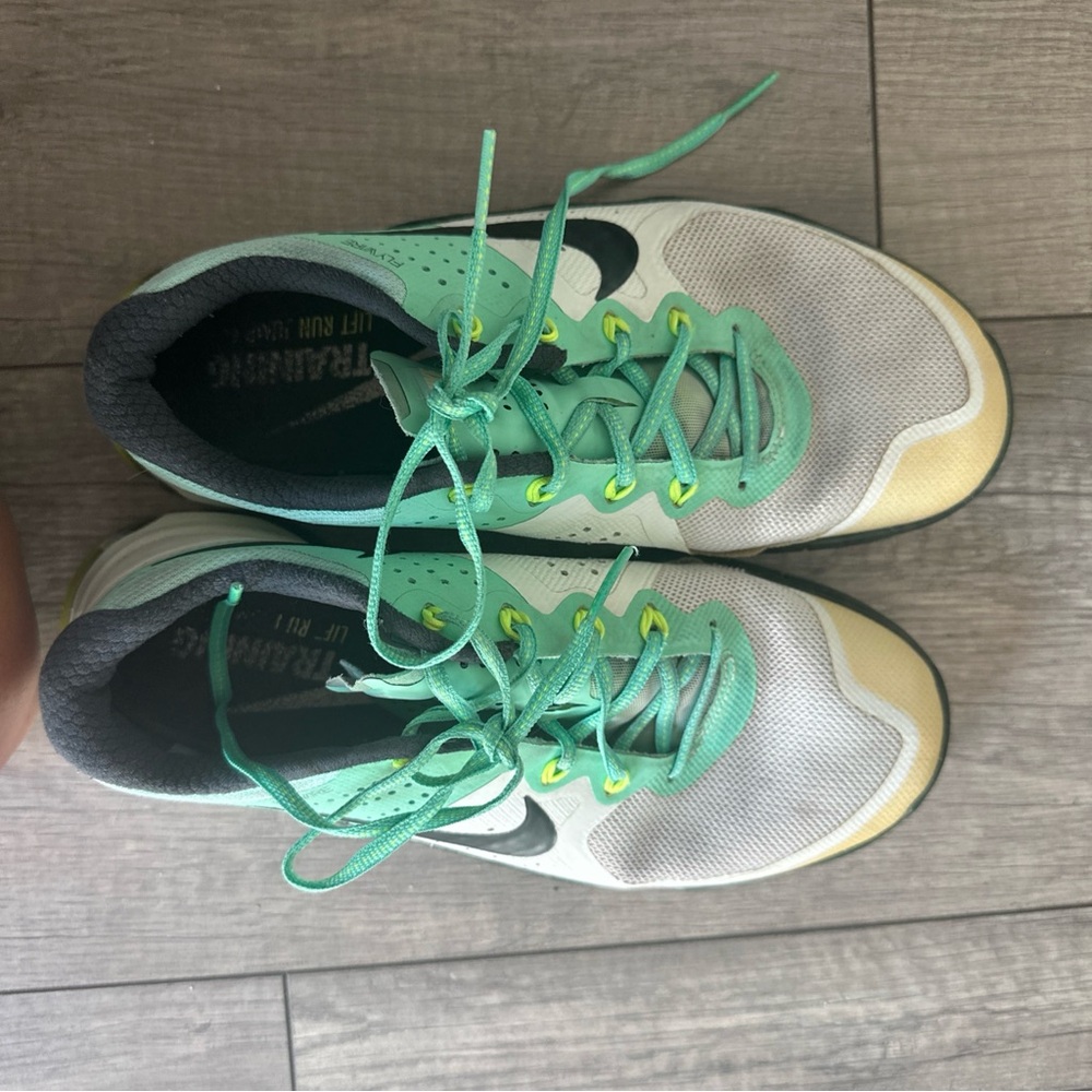 Nike Mint and Charcoal Sneakers